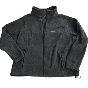 Women’s 3XL Columbia Dark Gray Full-Zip Fleece Jacket